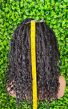 Box Braids HD Lace Glueless HD Full Lace Boho Curls Braided Wig Super Natural Scalp Preplucked Hairline Wig