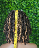 Chocolate Strawberry Blonde Short Yanky Twist Wig | Natural Twist Braid Wig | Protective Style Wig | Curly Twist Wig | Lace Front Twist Wig | African Twist Wig (Copy)