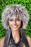 Human Hair Salt Pepper Gray Wig Pixie Cut Kinky Coil Curly Hair Wig Yaki Gray Hair Natural Mix Grey Hair Curl  Glueless Wig