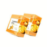 Turmeric Soap Bar for Face and Body, Natural Turmeric Soap, Moisturizing Deep Cleansing, Gentle Soap For All Skin Types 2pcs 100g