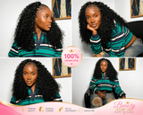 100% Human Hair Burmese Curly Crochet Hair Extensions | Feather Crochet Hair for Natural Braids