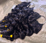 100% Human Hair Burmese Curly Crochet Hair Extensions | Feather Crochet Hair for Natural Braids