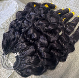 100% Human Hair Burmese Curly Crochet Hair Extensions | Feather Crochet Hair for Natural Braids