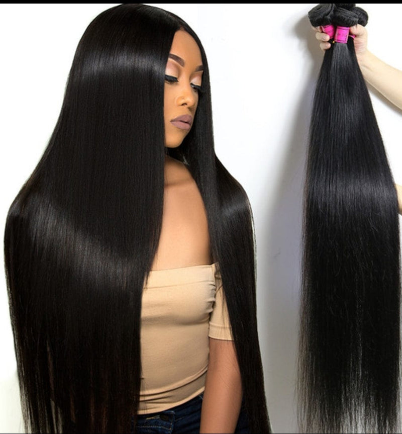 Straight Virgin Remy Human Hair Extensions Bundles 4pcs/per lot 8-36 inches - Beauty Blessing Wigs & Hair Extensions Boutique