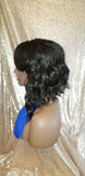 Celebrity Inspired Messy Bob Style Human Hair Blend Pre-Cut Lace Wig - Beauty Blessing Wigs & Hair Extensions Boutique