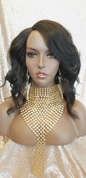 Celebrity Inspired Style Premium Fiber Heat Resistant Pre-Cut Lace Wig - Beauty Blessing Wigs & Hair Extensions Boutique