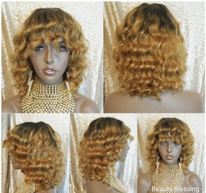 Body Wave 100% Remy Human Hair Full Cap Wig - Beauty Blessing Wigs & Hair Extensions Boutique