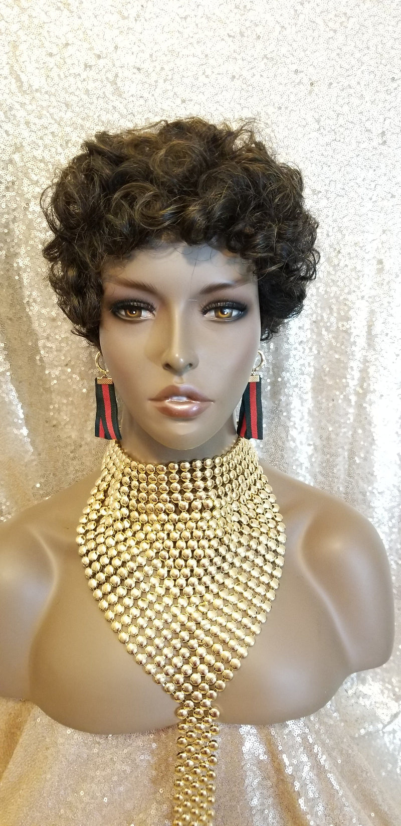 Celebrity Inspired Style Wig Pixie Curl 100% Remy Human Hair Wig - Beauty Blessing Wigs & Hair Extensions Boutique