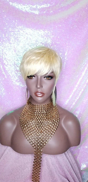 Pixie Cut Remy Human Hair Full Cap Wig - Beauty Blessing Wigs & Hair Extensions Boutique