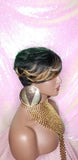 Swoop Bang Pixie Cut Remy 100% Human Hair Wig Full Cap Wig - Beauty Blessing Wigs & Hair Extensions Boutique