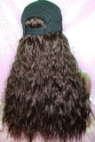 Baseball Cap Hat  Deep Wave Hair Wig
Premium Fiber Quality Hair - Beauty Blessing Wigs & Hair Extensions Boutique