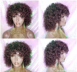 Brazilian Kinky Spiral Curl Short Style Human Hair Remy Wig - Beauty Blessing Wigs & Hair Extensions Boutique