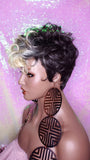 Celebrity Inspied Tapered Short Cut Mohawk Curl Full Cap Wig - Beauty Blessing Wigs & Hair Extensions Boutique