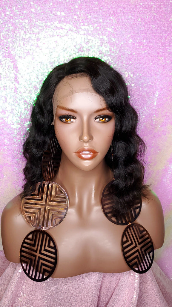 Deep Wave Bob Malaysian Remy Human Hair Lace Front Wig - Beauty Blessing Wigs & Hair Extensions Boutique