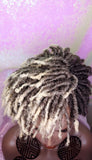Afrocentric Short Dread Locks Coily Hair Premium Fiber Wig - Beauty Blessing Wigs & Hair Extensions Boutique