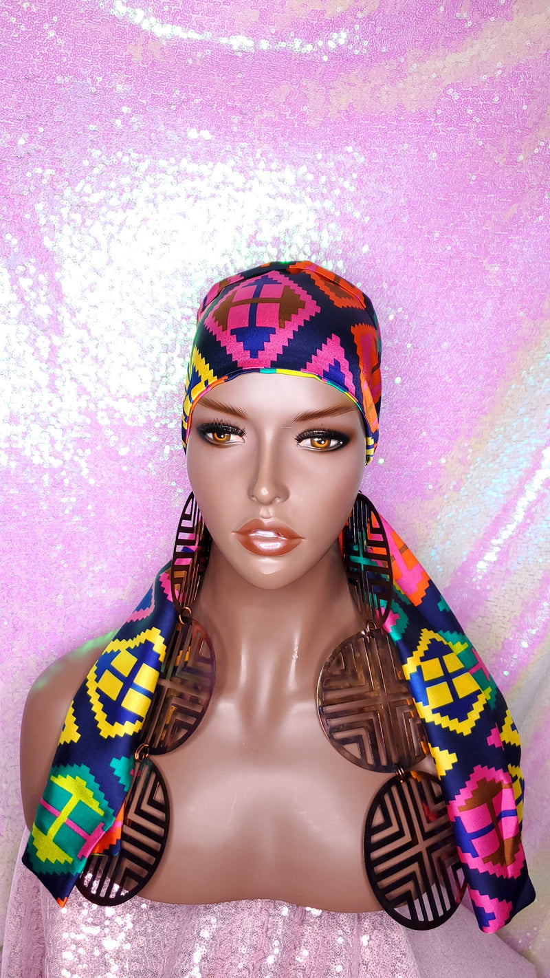 Hair Head Band Silk Satin Scarf Wig Scarf Head Scarf Head Scarf Color Hair Scarf African Head Scarf - Beauty Blessing Wigs & Hair Extensions Boutique