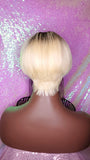 Pixie Cut Bowl Cut Wig Celebrity Inspired Hairstyle 100% Remy Human Hair Blonde Hair Wig - Beauty Blessing Wigs & Hair Extensions Boutique