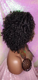 Kinky Afro Curl Natural Mini Roller Set Lace Front Wig Natural Yaki Texture Bob Wig Baby Hairs - Beauty Blessing Wigs & Hair Extensions Boutique