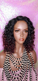 Deep Wave Lace Wig Glueless Lace Wig Burgundy Hair Premium Fiber Wig - Beauty Blessing Wigs & Hair Extensions Boutique