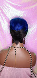 Swoop Bang Pixie Cut Royal Blue Hair Premium Fiber Wig - Beauty Blessing Wigs & Hair Extensions Boutique