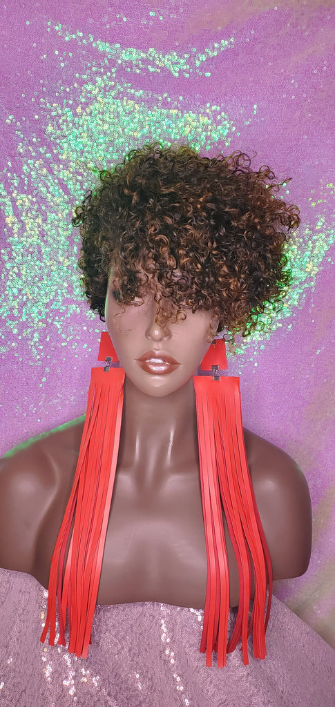 Bohemian Razor Razor Pixie Cut Corkscrew Bohemian Peruvian Remy 100% Human Hair Wig B ...
