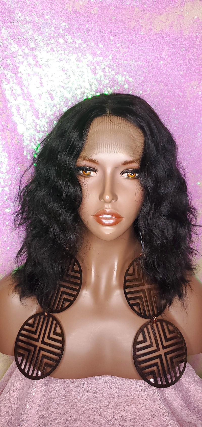 Loose Wave Bob Lace Front Brazilian Remy 100% Human Hair Natural Loose Waves Glueless Lace Wig - Beauty Blessing Wigs & Hair Extensions Boutique