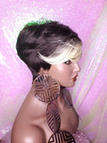 Pixie Cut Tapered Short Cut Blonde Bang Hair Wig Pixie Cut Wig Brown Blonde Wig - Beauty Blessing Wigs & Hair Extensions Boutique