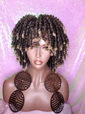 Large Afro Coil Kinky Twist Hair Brown Blonde Twist Natural Wig Bantu Knots Hairstyle  - Beauty Blessing Wigs & Hair Extensions Boutique