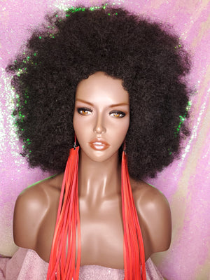 Big Afro Kinky Coil Realistic Natural Hair Afro Full Cap Wig - Beauty Blessing Wigs & Hair Extensions Boutique