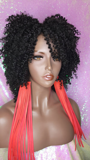 Afro Coil Bantu Knot Twist Out Kinky Twist Hair Full Cap Natural Wig Natural Hairstyle Wig Afro Twist Hair Wig - Beauty Blessing Wigs & Hair Extensions Boutique