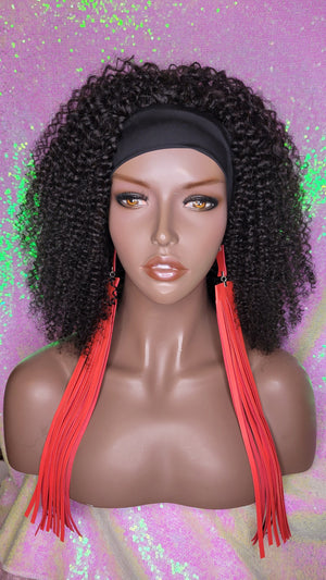 Bohemian Jerry Curl Afro Kinky Curl Brazillian Remy Human Hair Headband Wig - Beauty Blessing Wigs & Hair Extensions Boutique