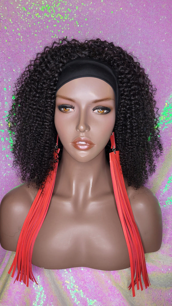 Bohemian Jerry Curl Afro Kinky Curl Brazillian Remy Human Hair Headband Wig - Beauty Blessing Wigs & Hair Extensions Boutique