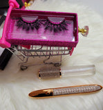 Eyelash Bundles Set Lip Gloss and Eyelash Glue stick - Beauty Blessing Wigs & Hair Extensions Boutique