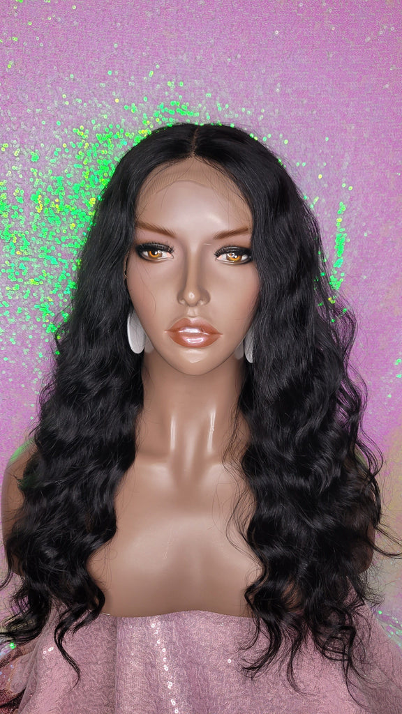 Deep Wave Hair Brazilian Remy Human Hair Natural Loose Wave Hair Lace Front Wig Preplucked Lace Front Wig Glueless Wig - Beauty Blessing Wigs & Hair Extensions Boutique
