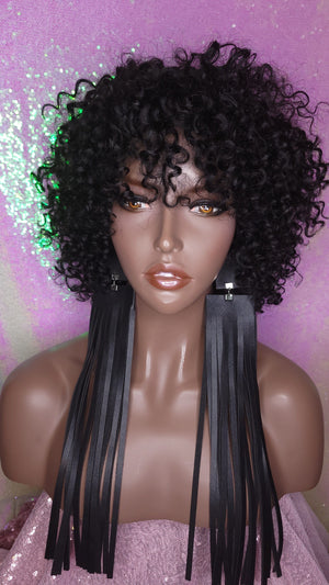 Brazilian Remy Straw Curl Short Jerry Curly Wig Human Hair Remy Natural Hairstyle Wig - Beauty Blessing Wigs & Hair Extensions Boutique