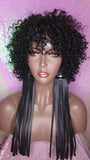 Brazilian Remy Straw Curl Short Jerry Curly Wig Human Hair Remy Natural Hairstyle Wig - Beauty Blessing Wigs & Hair Extensions Boutique