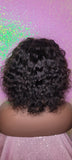 Head band Wig Short Bob Water Wave Brazilian Remy 100% Human Hair Natural Hair Half Wig Hair Wrap Headband Wig Affordable - Beauty Blessing Wigs & Hair Extensions Boutique