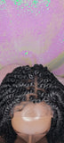 Spring Twist Passion Twist Kinky Twist Lace Wig Braid Hair Lace Front Wig Flexible Parting Bob Lace Wig Layered African Twist Short Hair Glueless Wig - Beauty Blessing Wigs & Hair Extensions Boutique