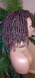 Kinky Twist Dreadlocks Locs Lace Wig  Natural Style Locks Hair Lace Part Sisterlocks Natural Hairstyle Wig