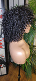 Short Small Curly Hairstyle Bob Wig Style Brazilian Remy 100% Human Hair Full Cap Women Wig Curly Hair with Bangs