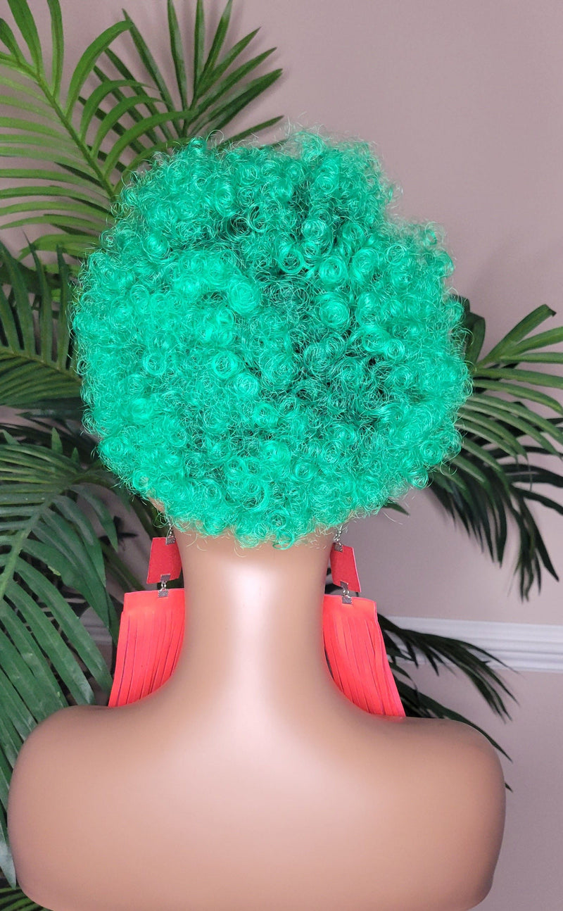 Color Afro Puff Ponytail Afro Curly Kinky Hair Piece Natural Afro Hair Drawstring Ponytail - Beauty Blessings LLC