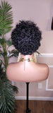 Black Curly Hair Brazilian Remy 100% Human Hair Pixie Cut Curl Hair Wig Soft Cut Curly Water Wave Hair Protective Hairstyle Wig