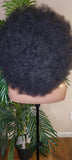 Black Hair Big Afro Wig Kinky Coil Realistic Natural Hair Afro Full Cap Wig Fluffy Jumbo Afro Hair Wig