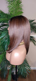 Straight Bob Hairstyle Glueless Lace Front Wig with Natural Baby Hairs HD Lace Hair Wig