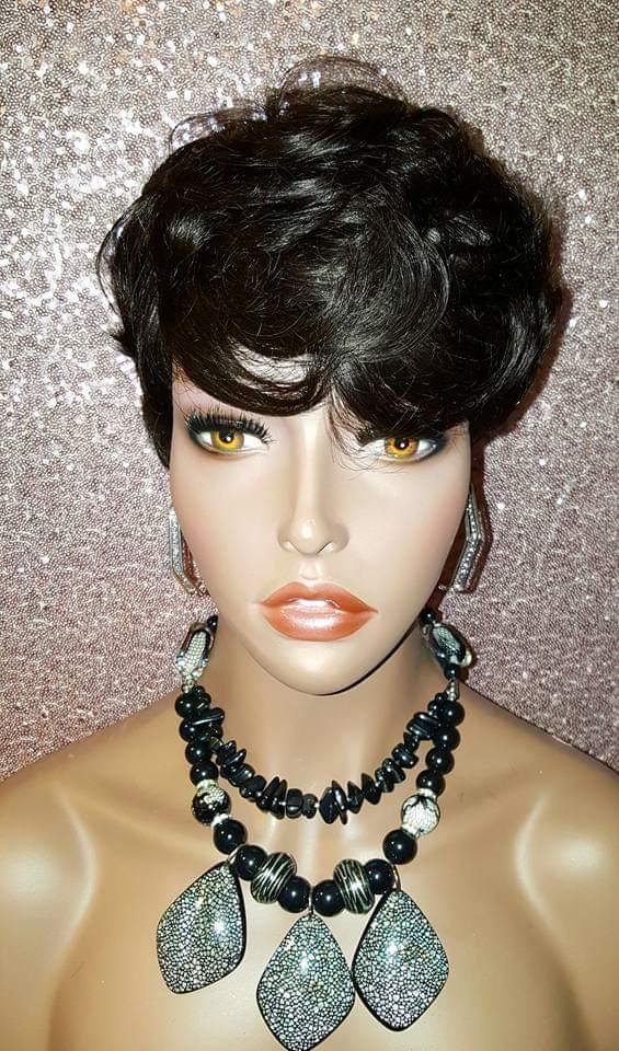 Sassy Pixie Cut Brazilian Remy 100% Human Hair Wig - Beauty Blessing Wigs & Hair Extensions Boutique