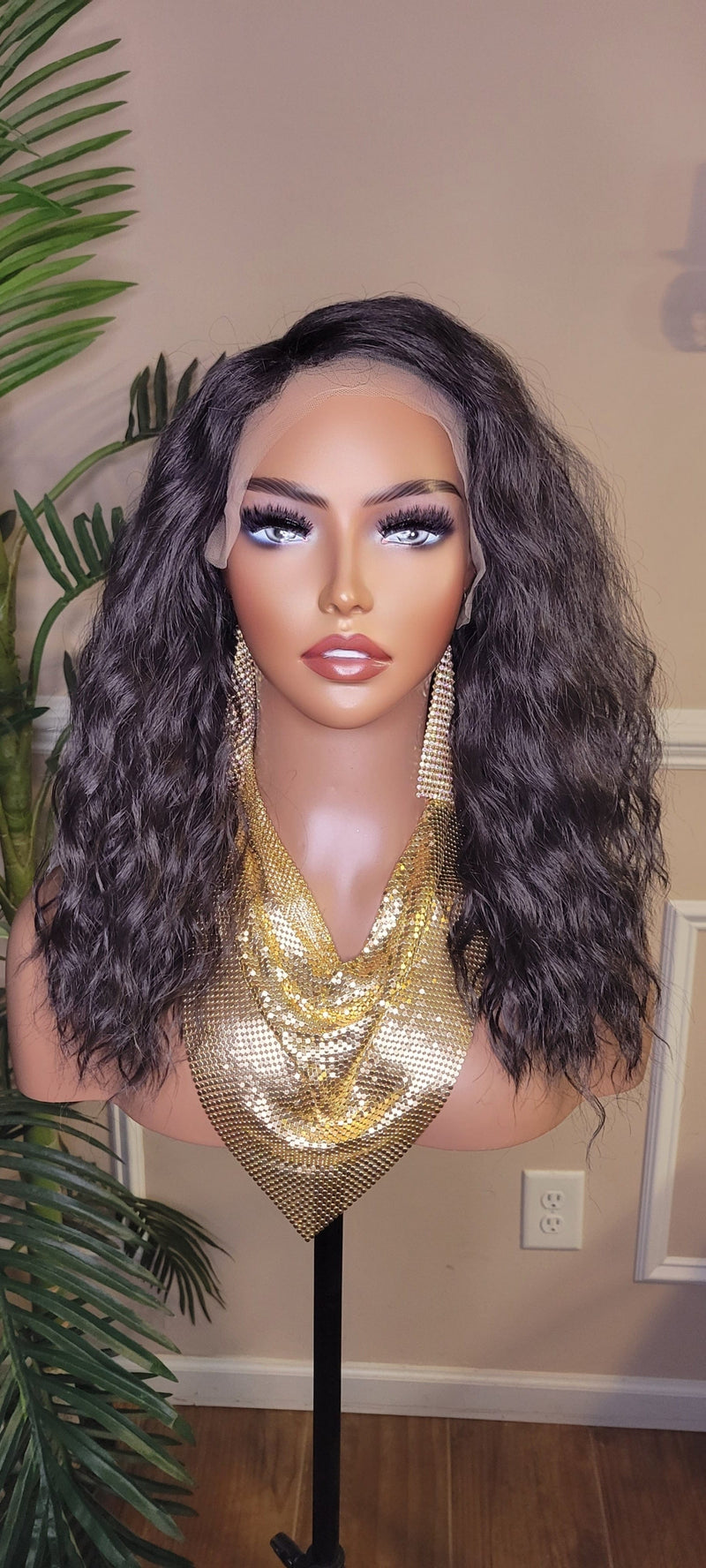 Loose Water Wave Hair Glueless Lace Front Wig Lace Part with Natural Hairline and Baby Hair Wavy Hairstyle Lace Wig - Beauty Blessings LLC