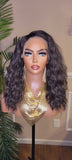 Loose Water Wave Hair Glueless Lace Front Wig Lace Part with Natural Hairline and Baby Hair Wavy Hairstyle Lace Wig