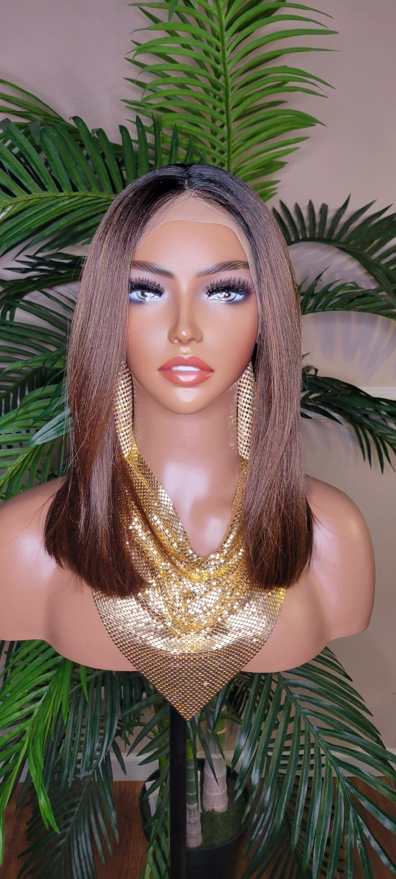 Straight Bob Hairstyle Glueless Lace Front Wig with Natural Baby Hairs HD Lace Hair Wig - Beauty Blessings LLC