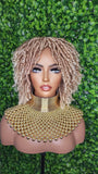 Ombre Auburn Blonde Hair Afro DreadLocks Locs Natural Kinky Twist Curl Ombre Blonde Brown Hair Dreadlocks - Beauty Blessing Wigs & Hair Extensions Boutique