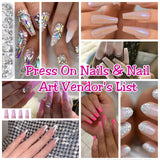 Press On Nails Nail Art Wholesale Vendors List * Several Suppliers - Instant Digital Download - Beauty Blessing Wigs & Hair Extensions Boutique